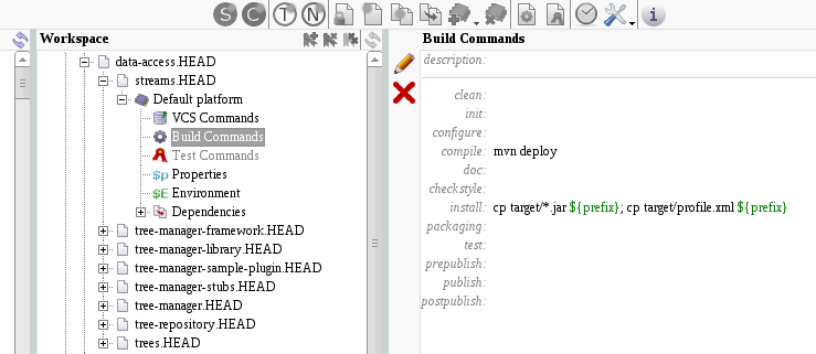 Example of maven-component's build commands
